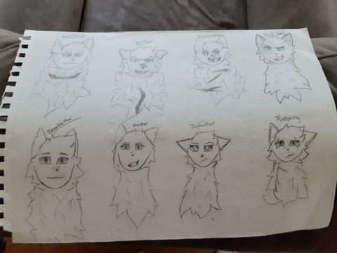 Art of some cats Male one <3