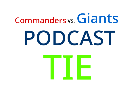 Commanders vs. Giants Tie Podcast