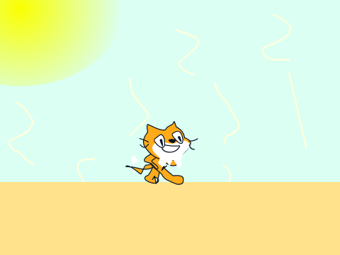 Scratch Cat Melts - Animation