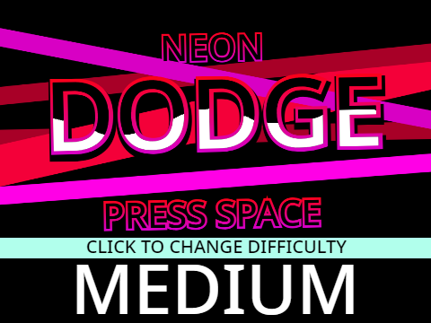 NEON DODGE || a game but with wasd             #all #games #contest #trending #art remix