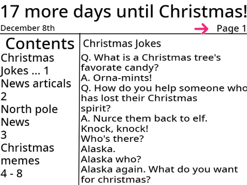 Advent news for December 8th
