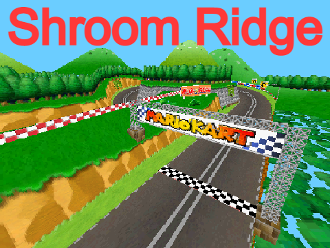 3D Mario Kart DS Shroom Ridge Demo