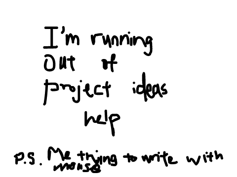 Comment project ideas pleasssssssseeeee