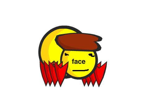 remix and drawn a face on sliry remix