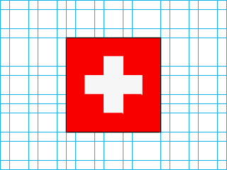 スイス国旗　100%pen