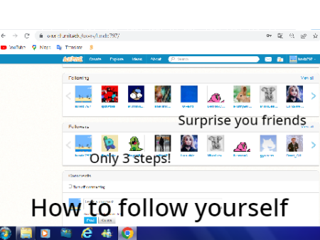 How to follow yourself