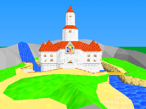 Mario 64 - Peach Castle 3D