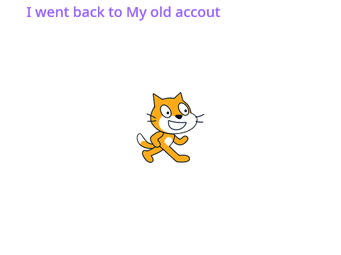 I went Back to me old account
