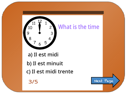 french clock 
