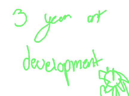 3 year art development :D