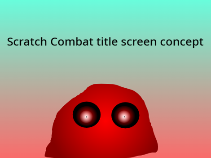 Scratch Combat title screen concept