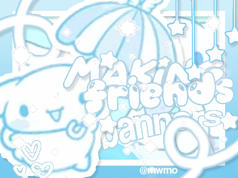 ⚞ ♡ ⚟ banners for frens  ๑‧˚₊