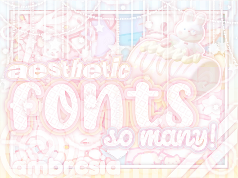 ⚡️ aes fontbook ˙ᵕ˙