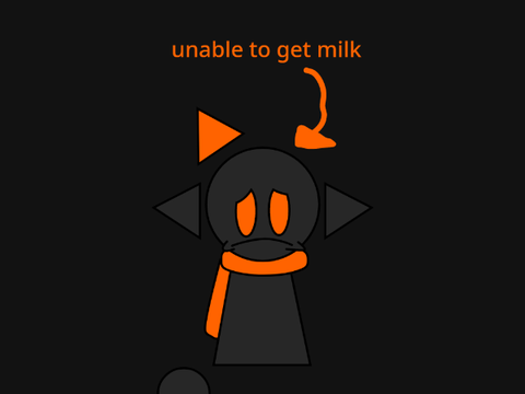 unable to get milk