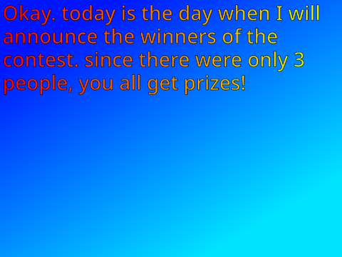 contest winners