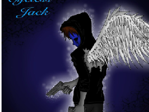 Eyeless jack-Angel with a shotgun