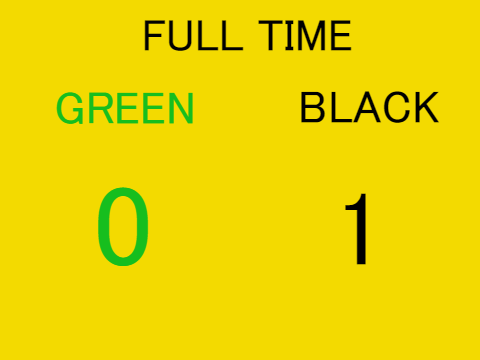Scratch Cup - Green vs Black