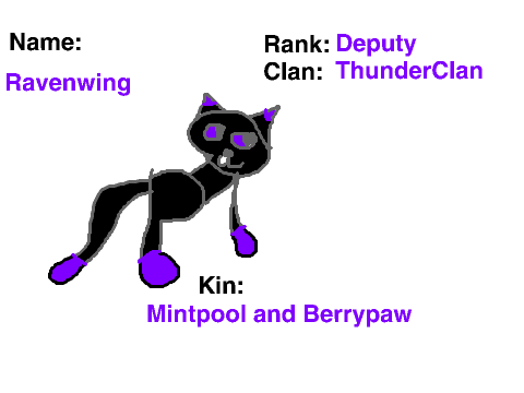 Ravenwing, Mintpool, and Berrypaw