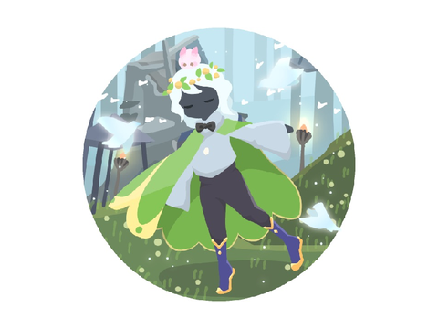 Look at this picrew I made of my sky child 
