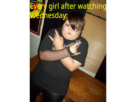 Every girl after watching Wednesday be like- remix