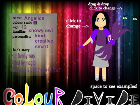 Colour Divide RPG bio template to remix! remix