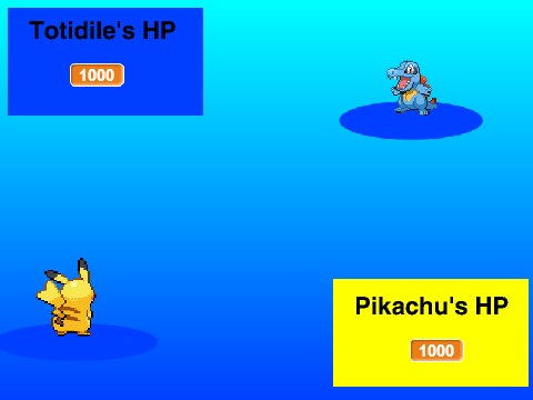 Pikachu vs Totodile