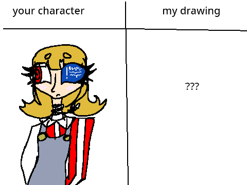 I will draw your character remix