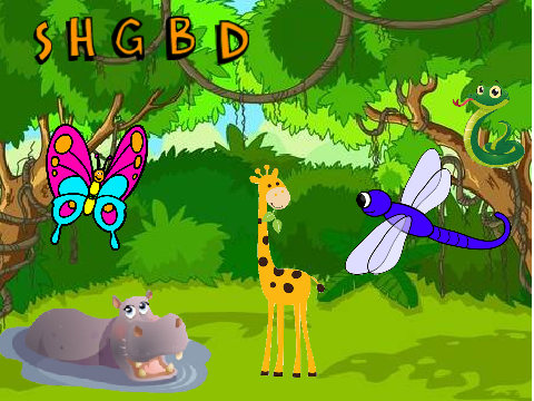 Alphabet game jungle makay richards
