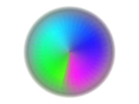 Misty rainbow spiral