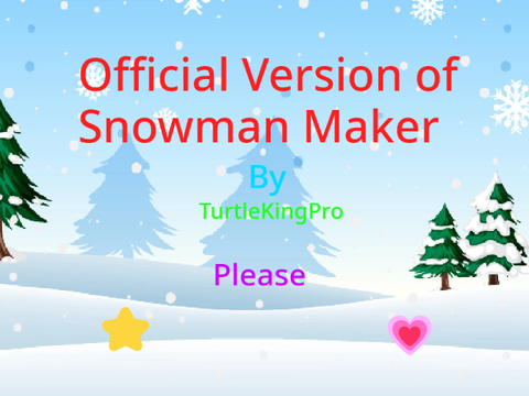 Snowman Maker Game Version 1.1