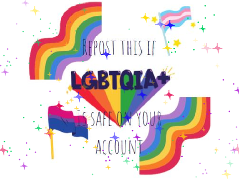 ✧Repost this if LGBTQIA+ is safe on your account