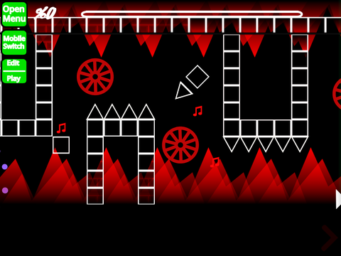 Geometry Dash Level dark fortress 