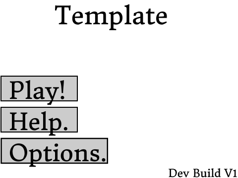 Menu Template.