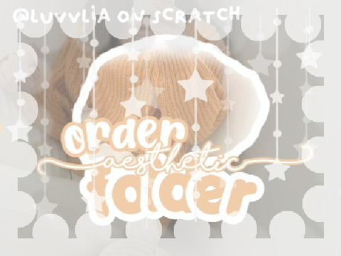 : ̗̀➛order folder