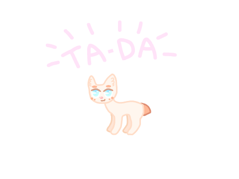 ~* Me as a cat (made in 5 minutes at night :3) *~