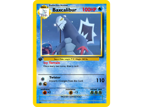 Pokemon Cards for pokemon in Gen IX (and realistic rayquaza)