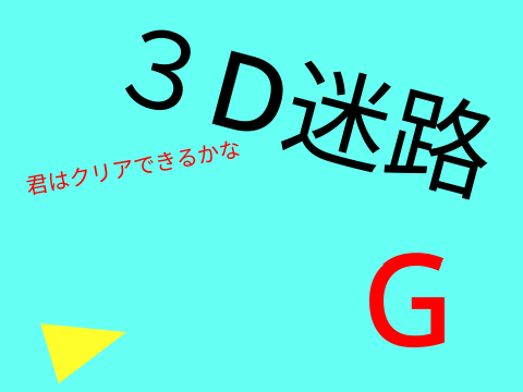 3D迷路