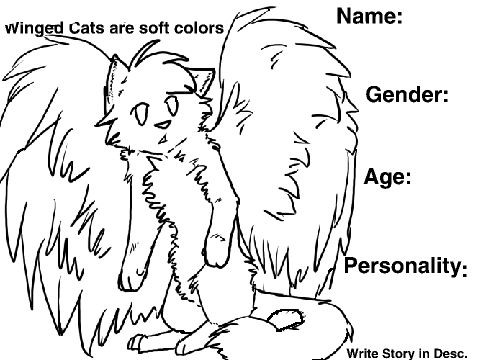 Winged Cats Template