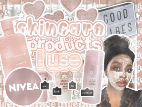 ▨ ꒱꒱ skincare products i use ᝰ