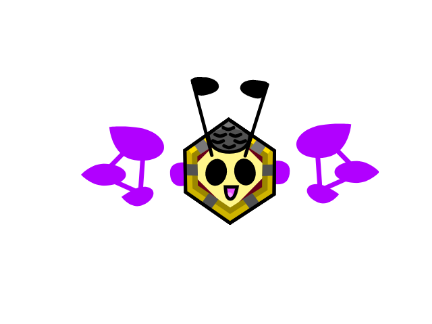 For Pokémon Pine & Palm moman combee polished