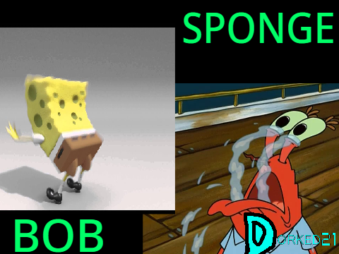 Mr Krabs burns his eyes