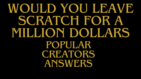 Scratch answers for question