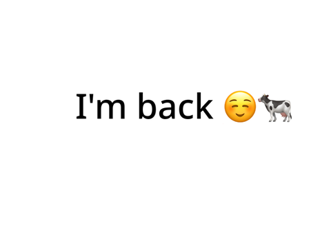 I’m back!