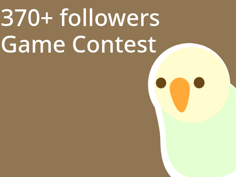 370+ followers game contest