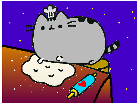 Pineapple876543's pusheen colouring contest entry