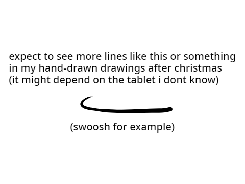 hopefully getting a drawing tablet for christmas