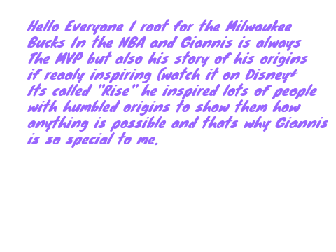 Why Giannis is so inspiring