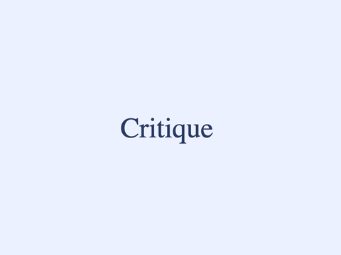 Critique