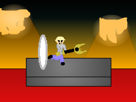 [AYF] Fight on the lava platform (20)
