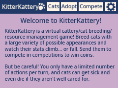 KitterKattery: A Virtual Cat Breeding/Resource Management Game
